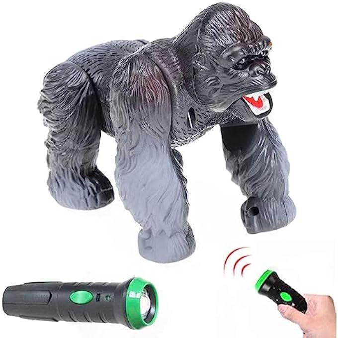 rayihni LASER REMOTE CONTROL GORILLA TOY - LIFE LIKE WITH MOVING BODY, SOUND AND LIGHT - Image 3
